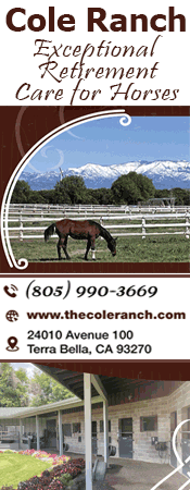 Cole Ranch -Excellence in Retirement horse Care, Terra Bella, California