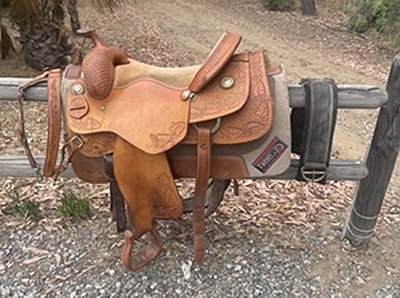 Custom Reining Saddle from Caliente Saddle Shop, Dale Tingle.